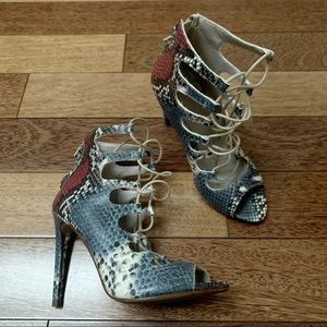 Zara | Sexy Snake Tie Up Stiletto Heels 36